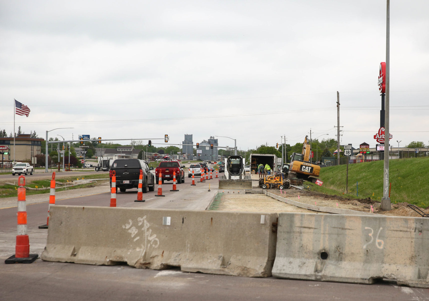 Clear Lake Highway 122 construction 1